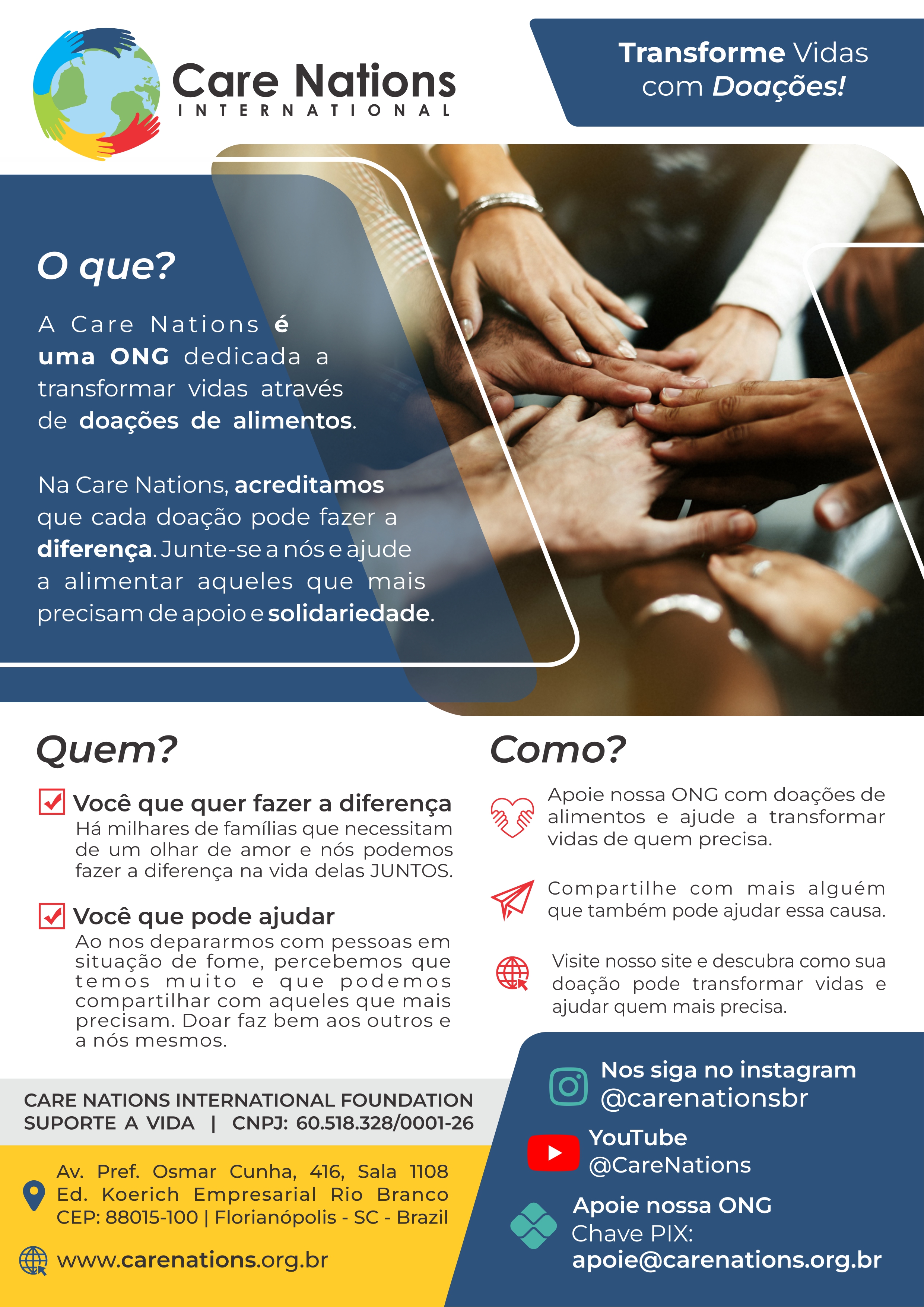 Documento institucional da Care Nations