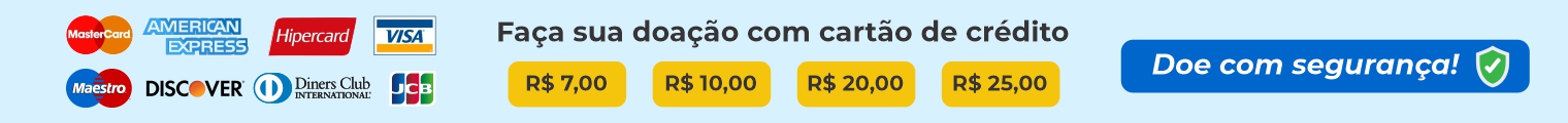 Faça sua doação com cartão de crédito