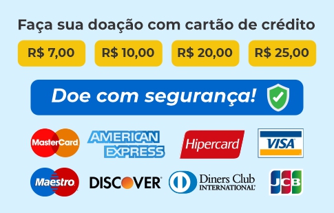 Faça sua doação com cartão de crédito