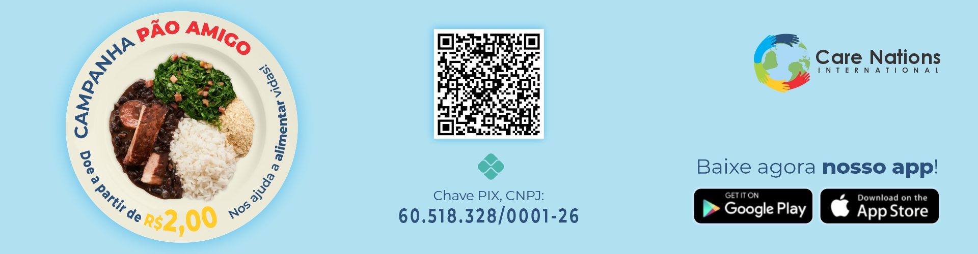 Projeto Pão Amigo - prato de alimentos