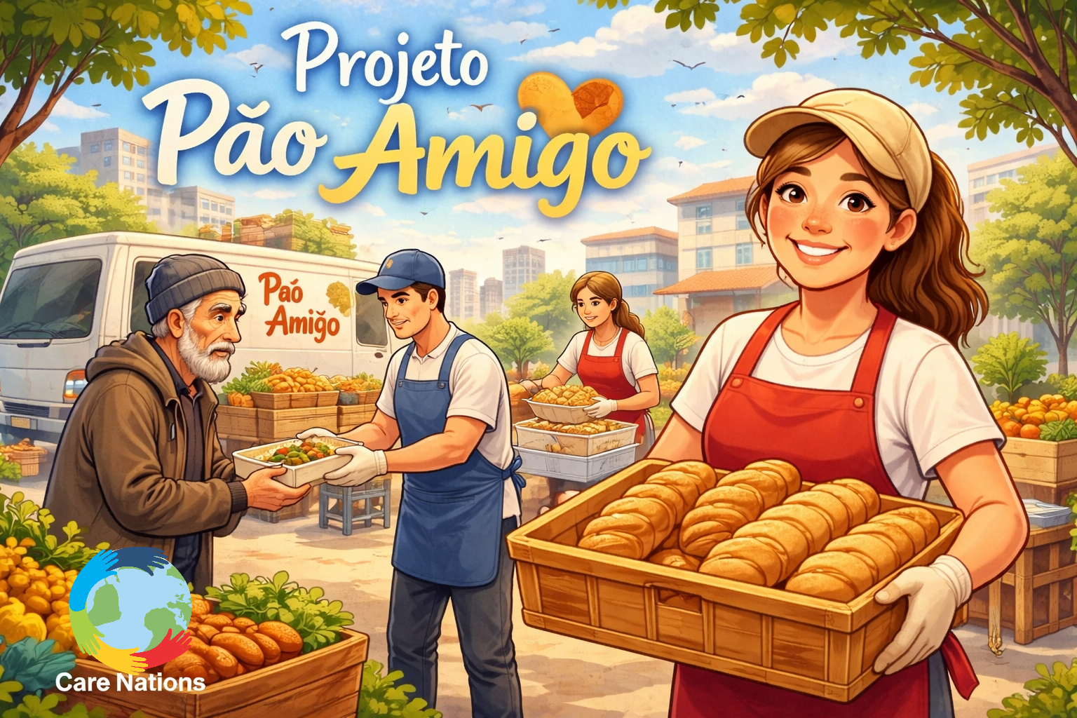 Projeto Pão Amigo - distribuição de alimentos