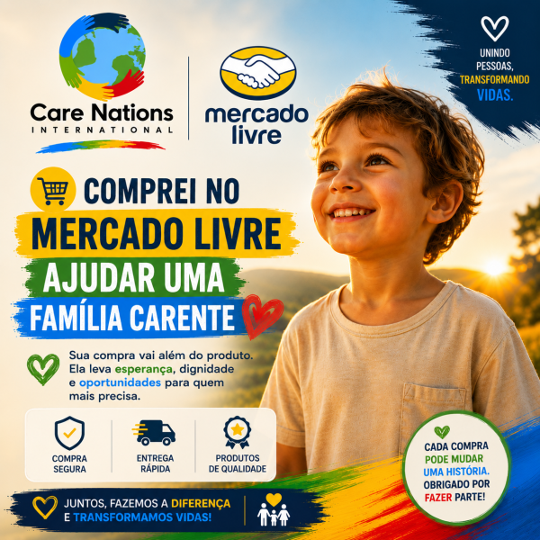 COMPRE NO MERCADO LIVRE E AJUDE UMA FAMÍLIA CARENTE